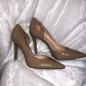 Beige Patent Leather Shoes
